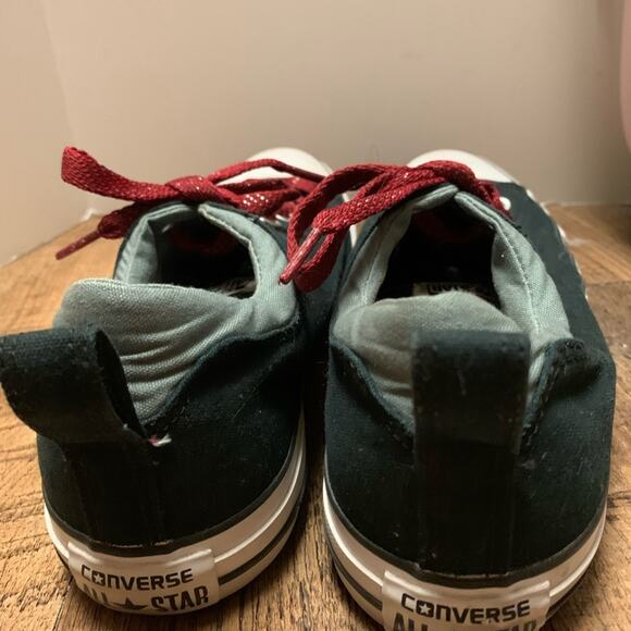 CONVERSE ALL STAR CHUCK TAYLOR Low Top BLACK Canvas WHITE Rubber Size 11 - Picture 6 of 13